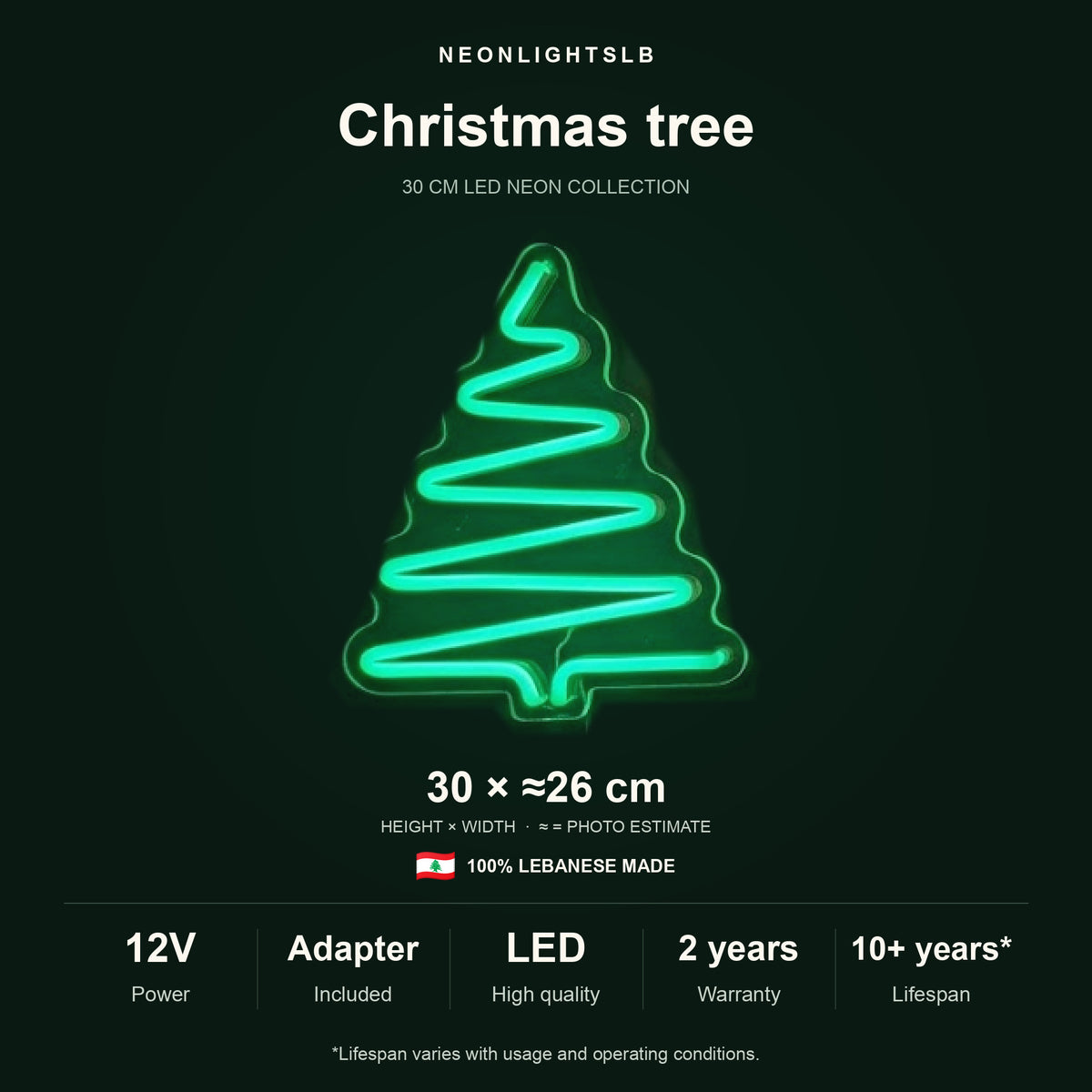 Small Tree Neon Sign