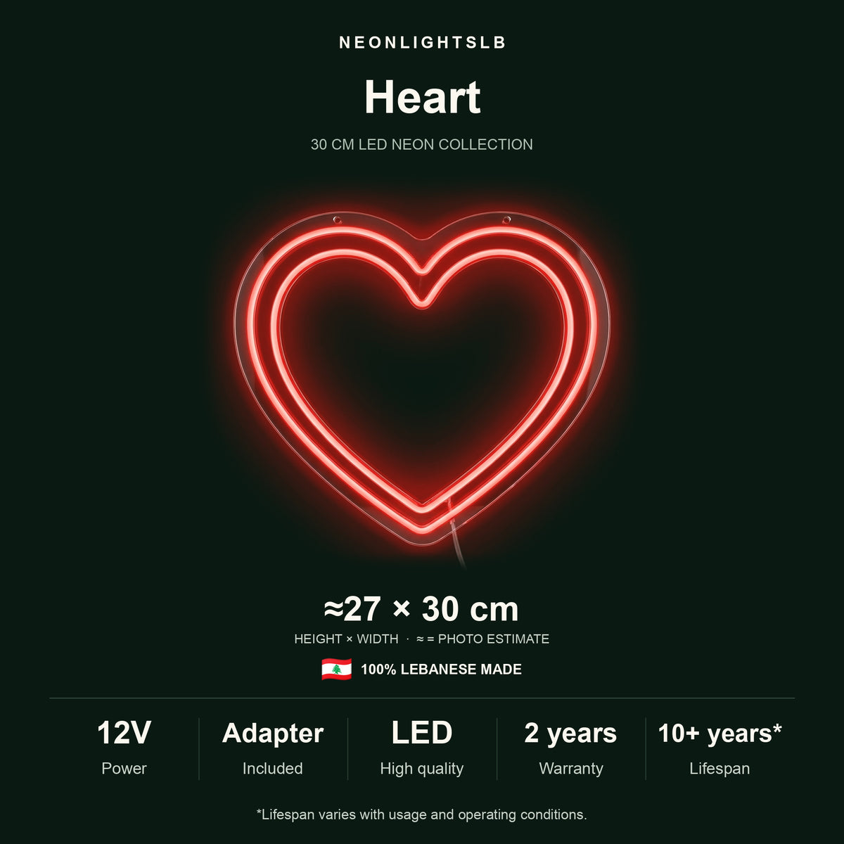 Heart Neon Sign