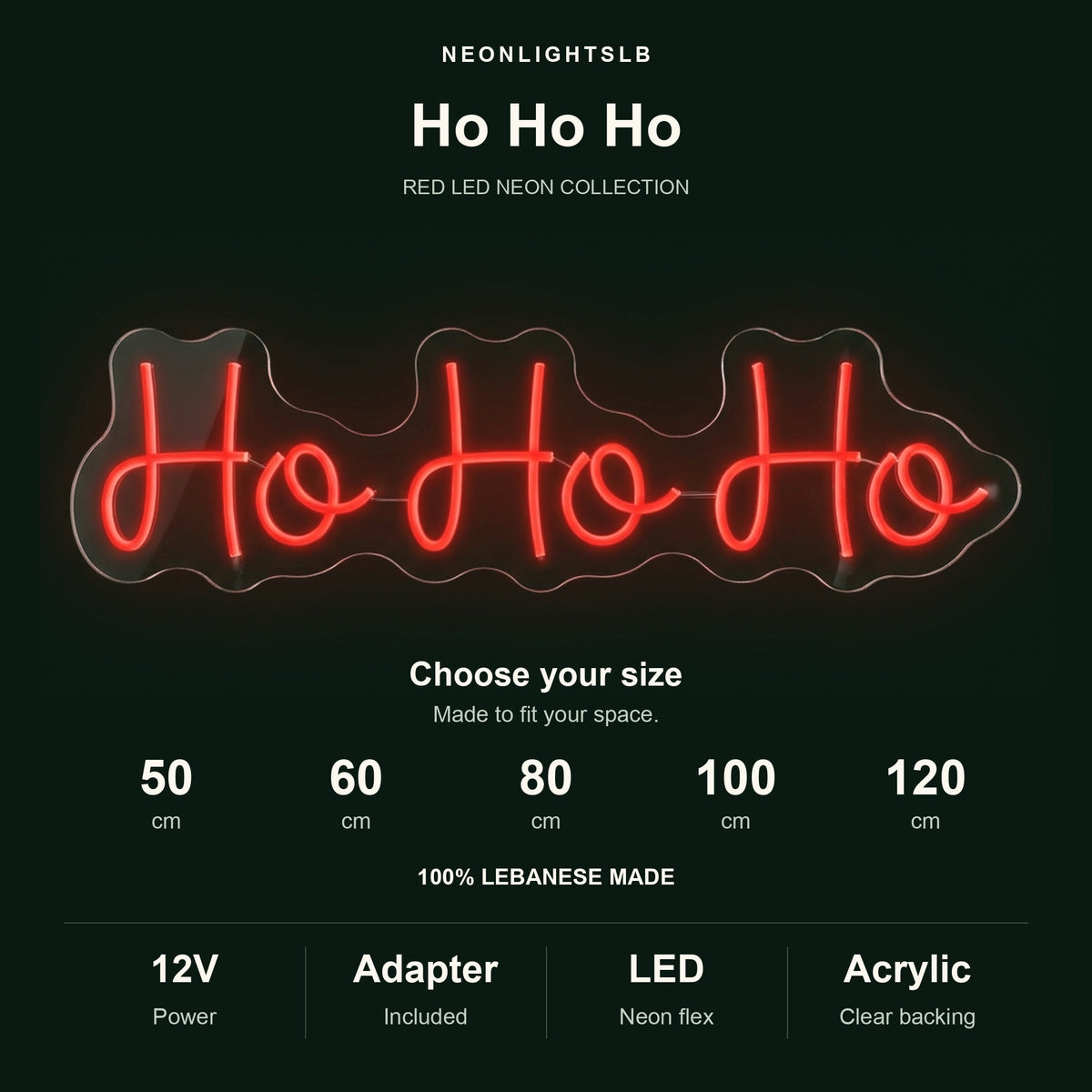 Ho Ho Ho Neon Sign