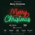 Merry Christmas Neon Sign