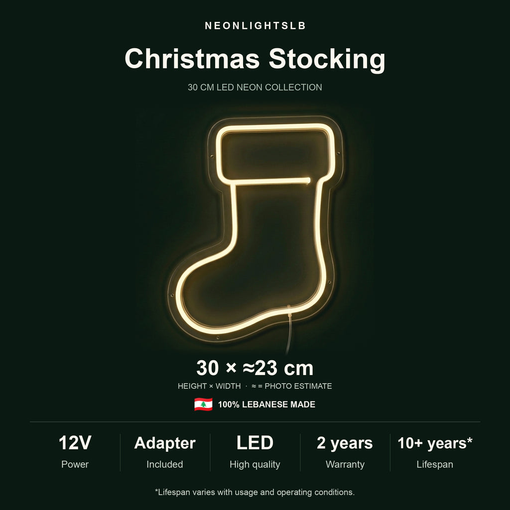 Christmas Sock Neon Sign