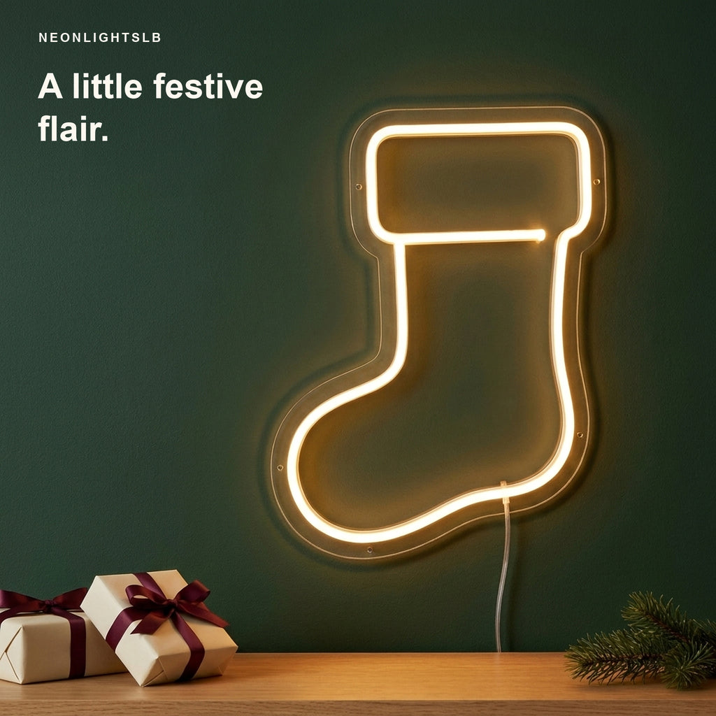 Christmas Sock Neon Sign