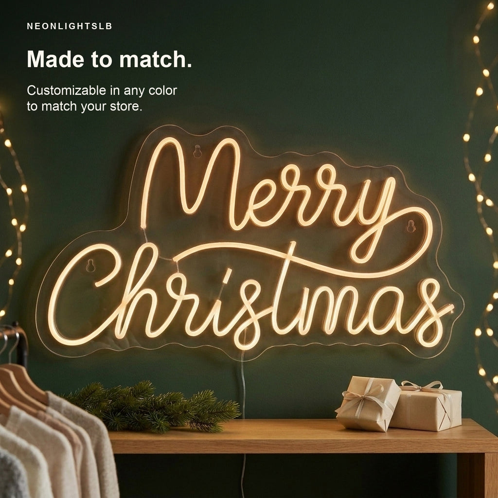 Merry Christmas Neon Sign