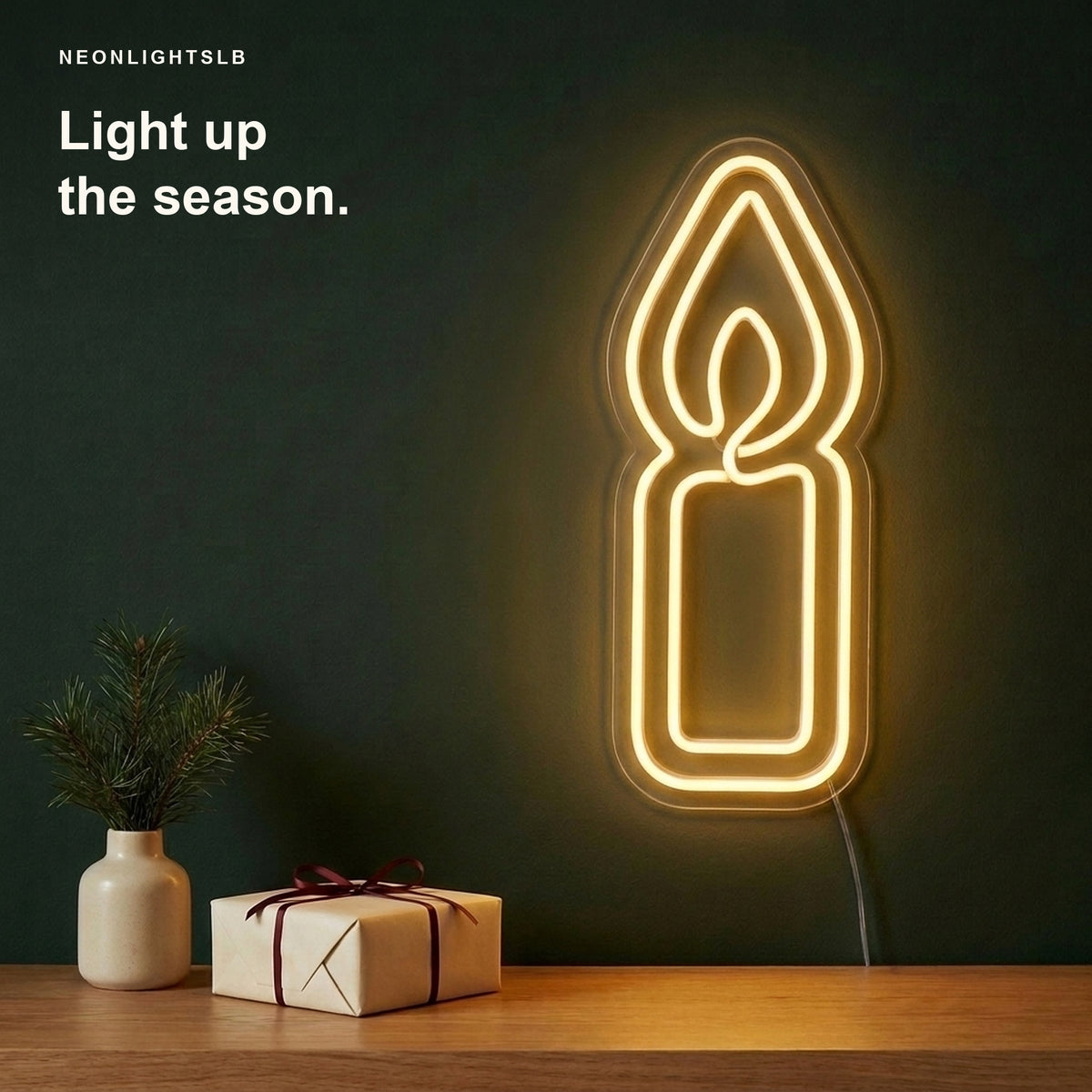 Candle Neon Sign