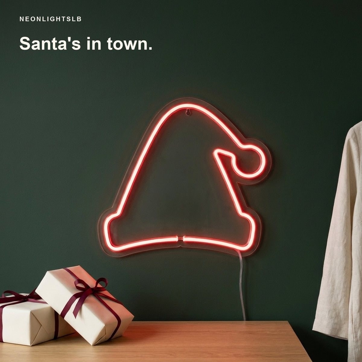 Santa Hat Neon Sign
