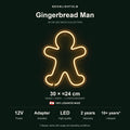 Gingerbread Man Neon Sign