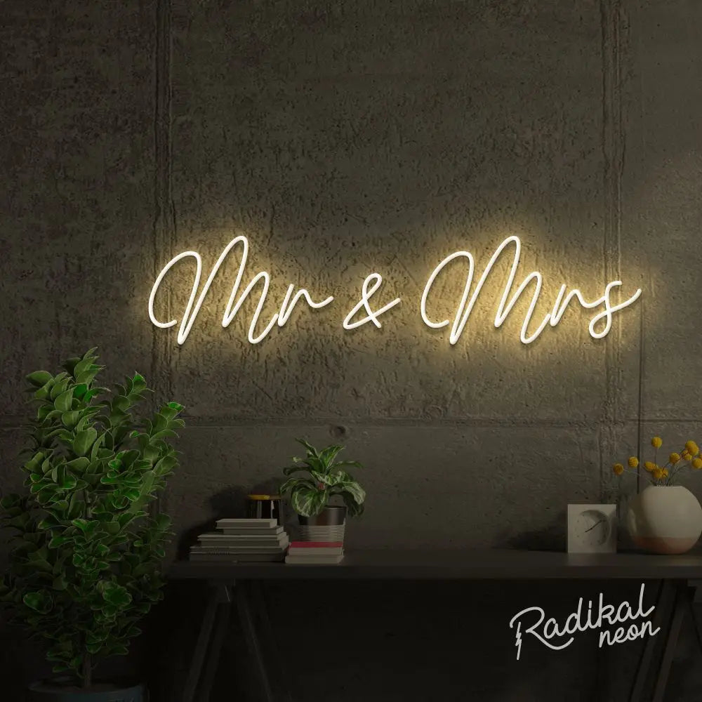Mr & Mrs Neon Sign