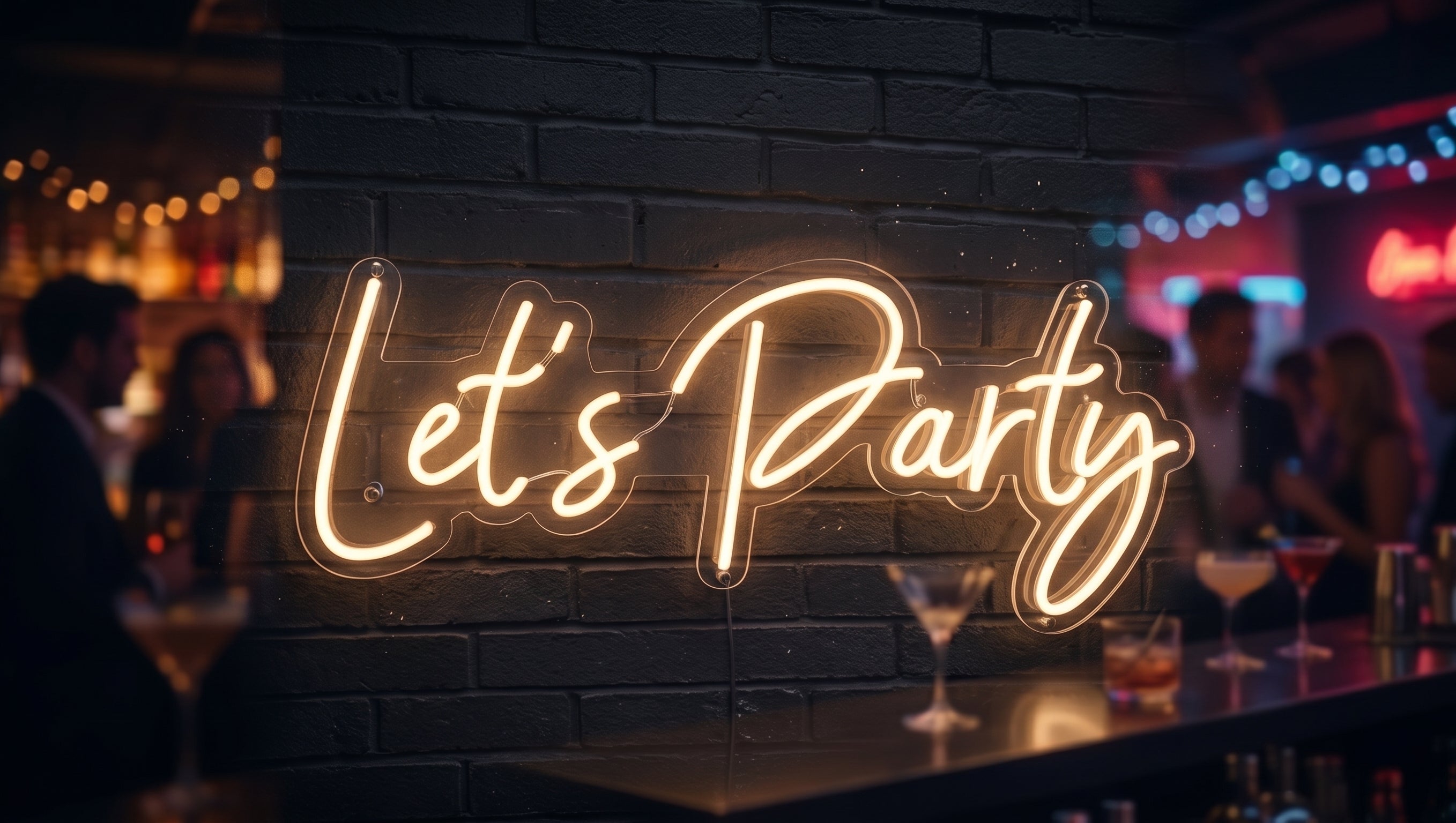 Let's Party Neon Sign