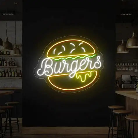 Burger #3 Neon Sign