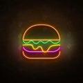 Burger #2 Neon Sign