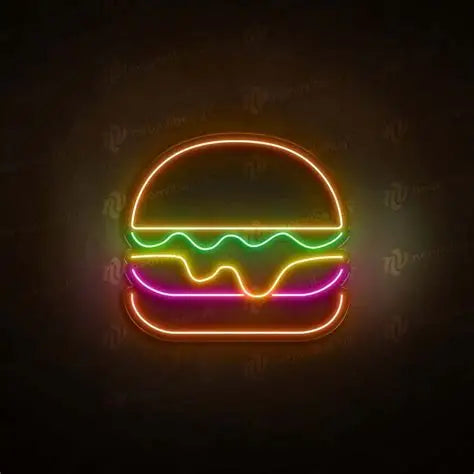 Burger #2 Neon Sign