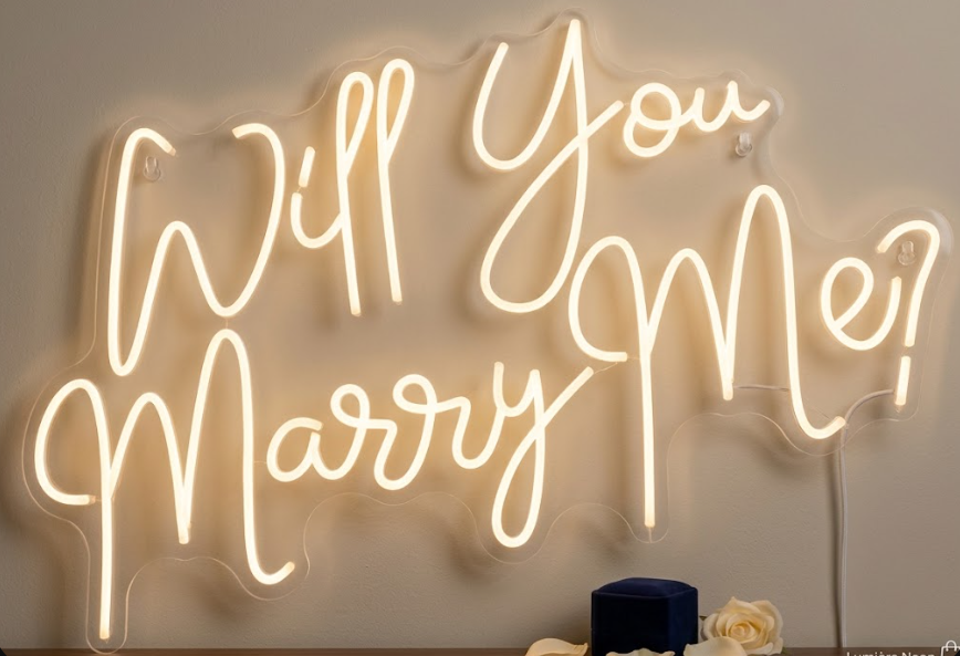 Will You Marry Me Neon Sign