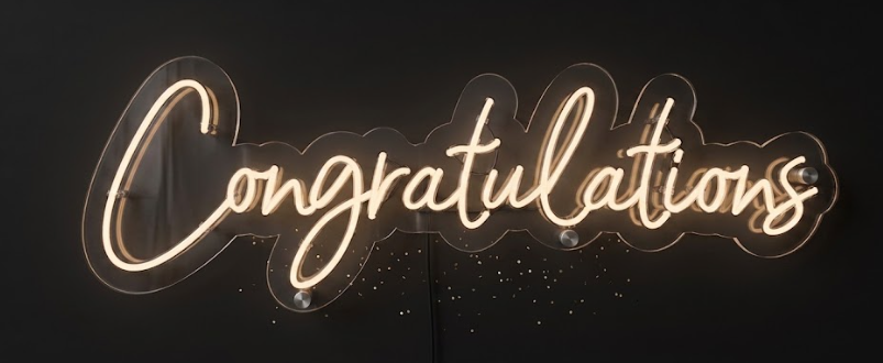 Congratulations Neon Sign