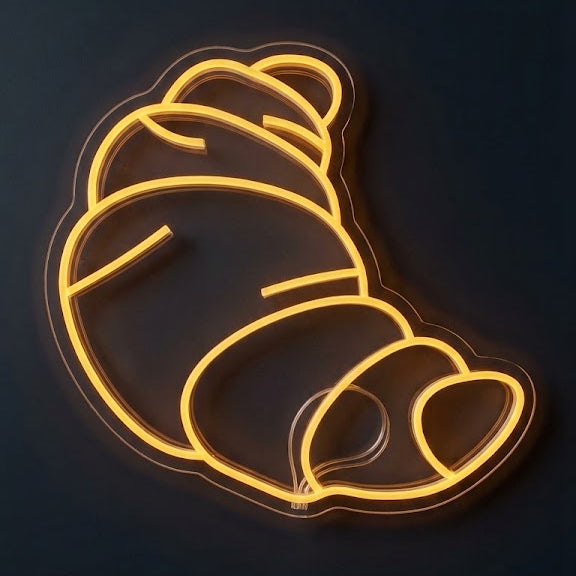 Croissant Neon Sign