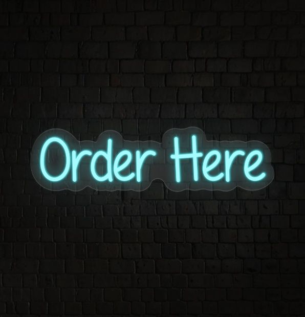 Order Here Neon Sign